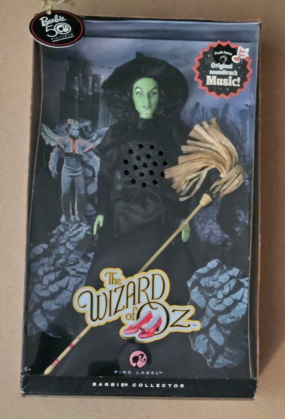 Barbie Wizard of Oz Wicked Witch of the West 75th Anniversary Doll w/ COA