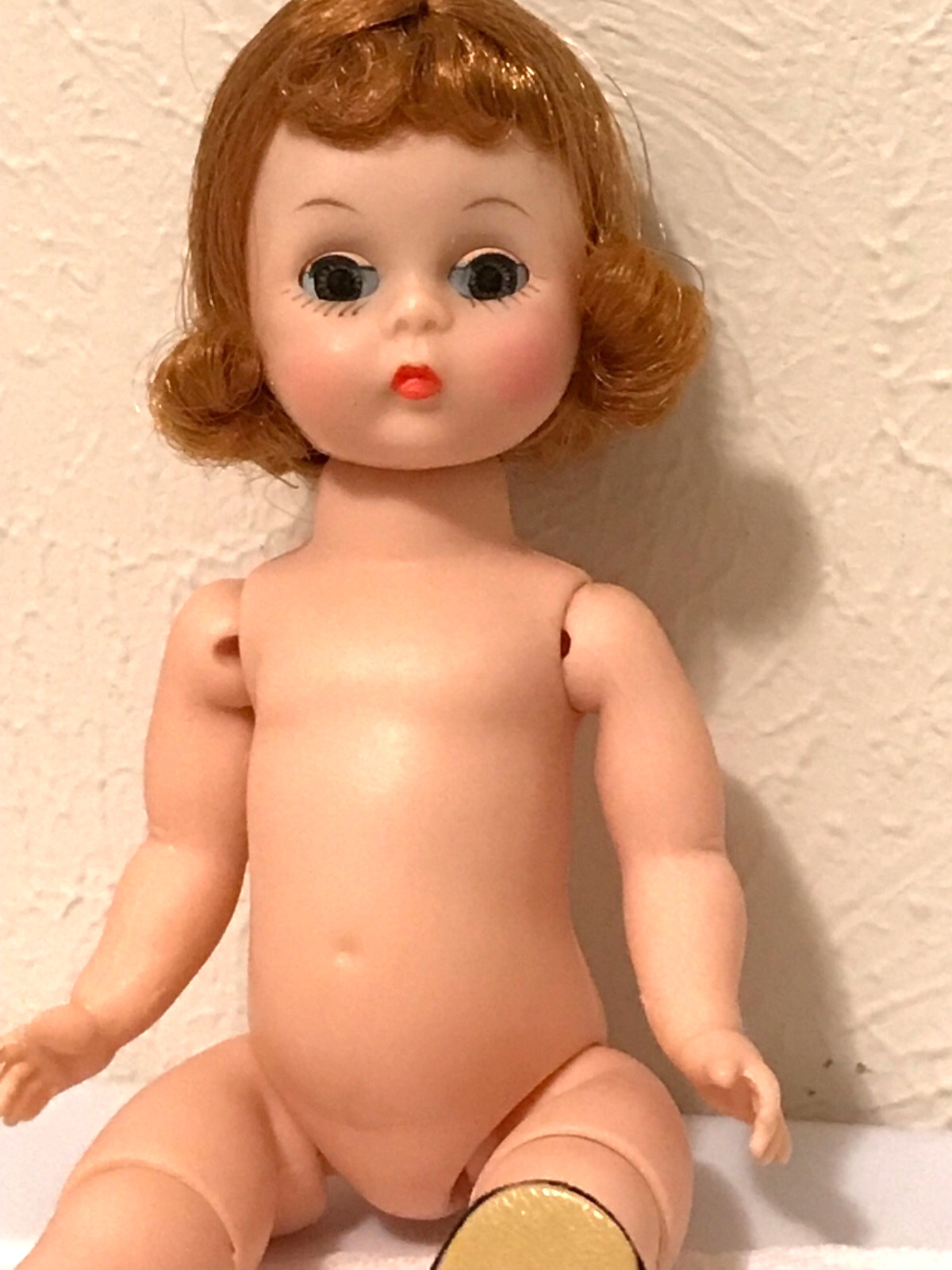 ?1959 Madame Alexander Kins Wendy Bent Knee Walker Doll Head Turns Bear Toy