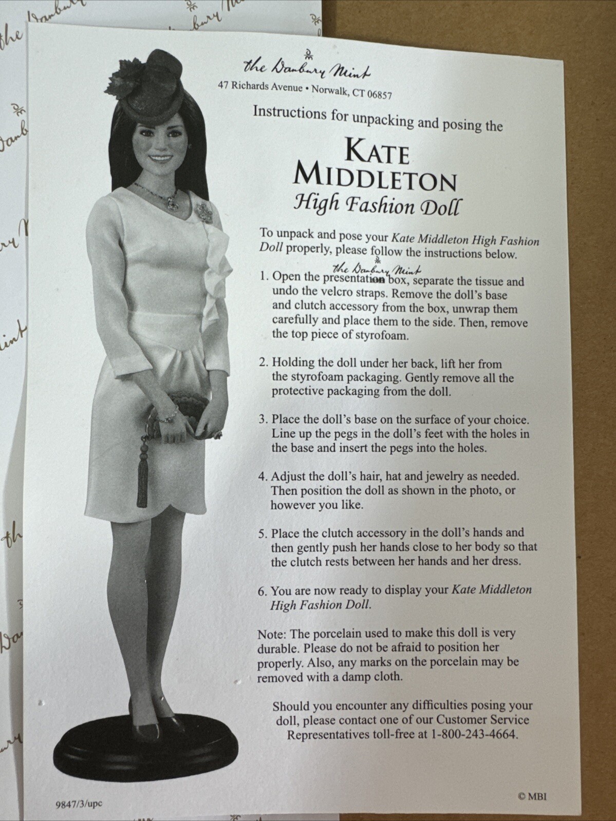 The Danbury Mint Kate Middleton High Fashion Doll