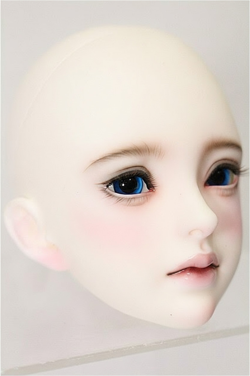 UNIVERSAL DOLL T203 BJD Head with Makeup 2 Pairs Eyes Box Certificate JPN