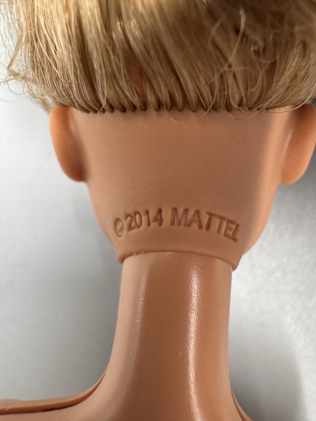 Barbie Curly Light Brown Dark Blonde Hair Hispanic Nude Doll 2015
