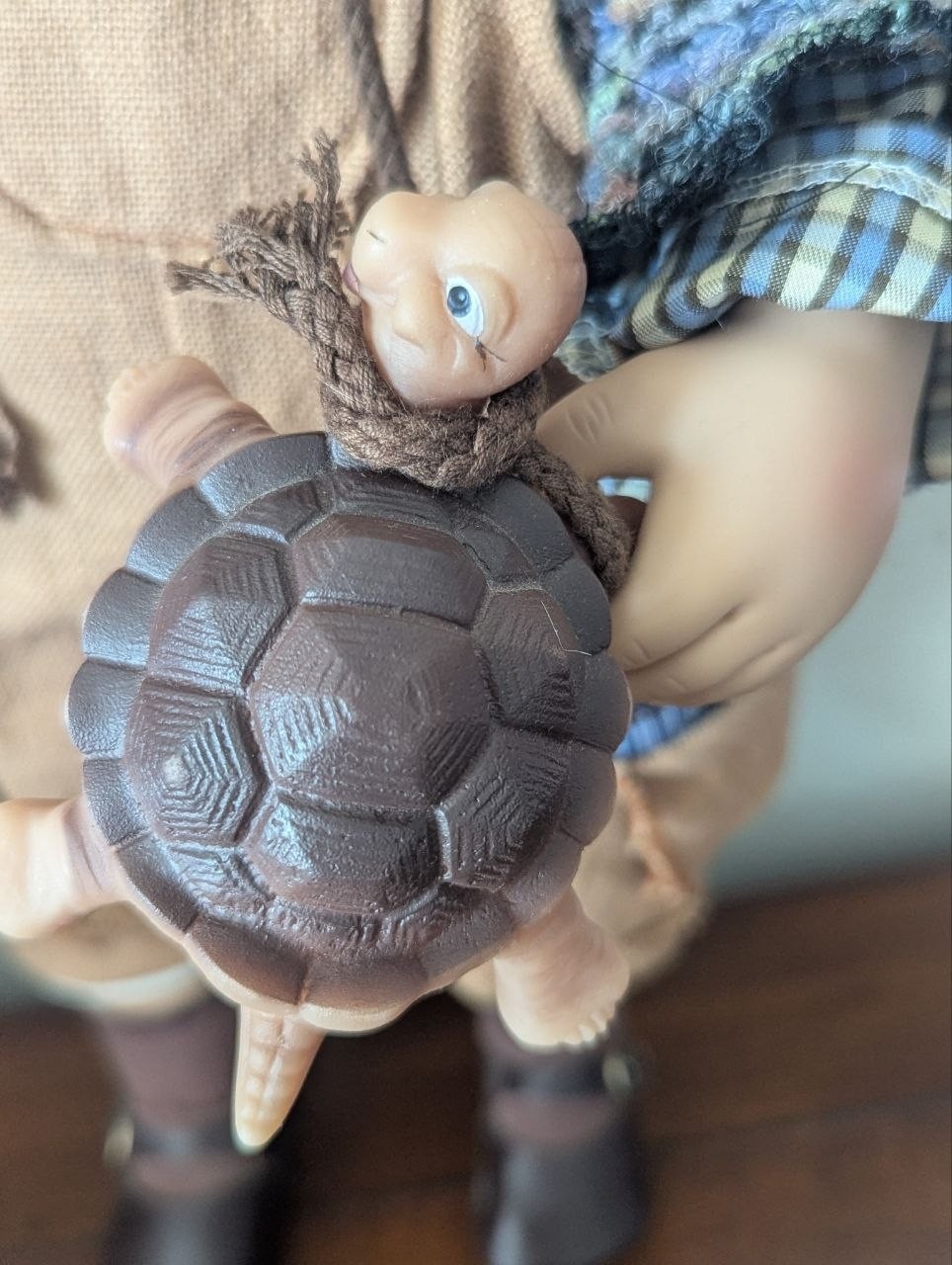 Stunning Maurice Doll by Susi Eimer – with Turtle & Handkerchief –Made in German