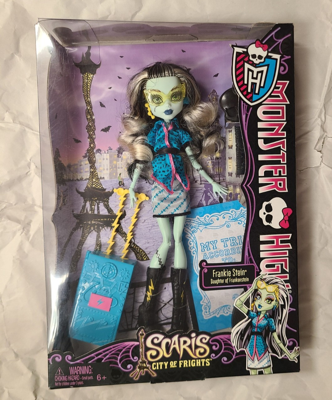 Monster High Frankie Stein Scaris City of Frights Barbie Doll New Box w/Damage