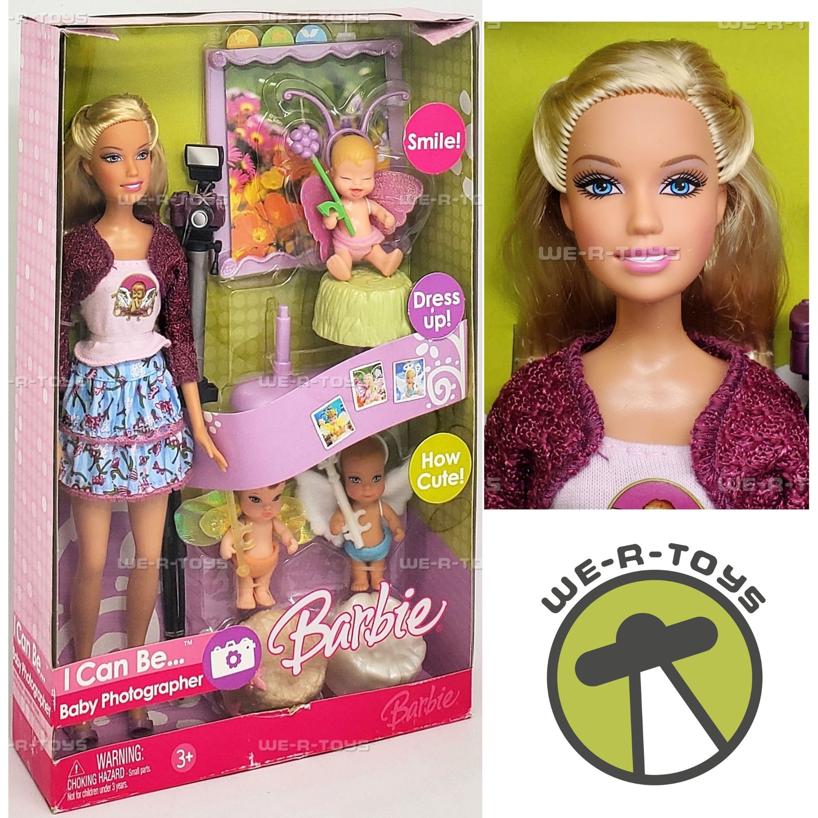 I Can Be… Baby Photographer Barbie Doll Play Set 2006 Mattel K8577
