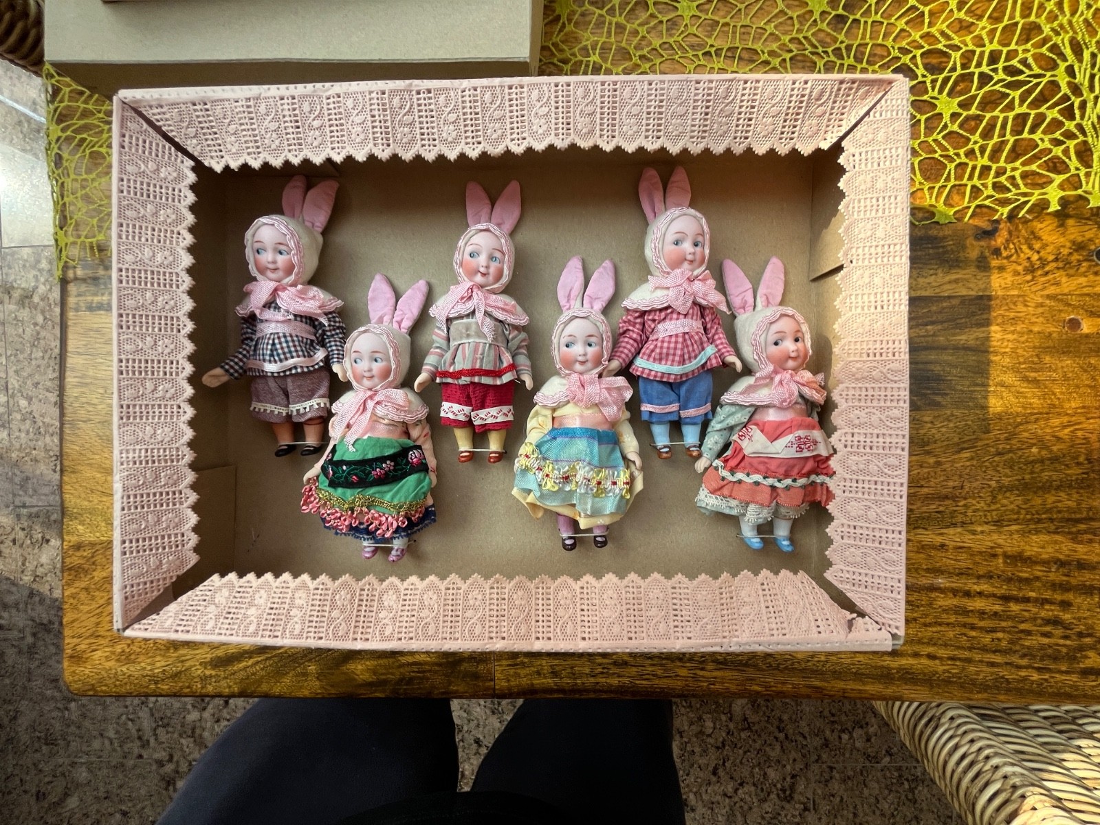 6 antique Dolls in O.K- Kestner – Googlys