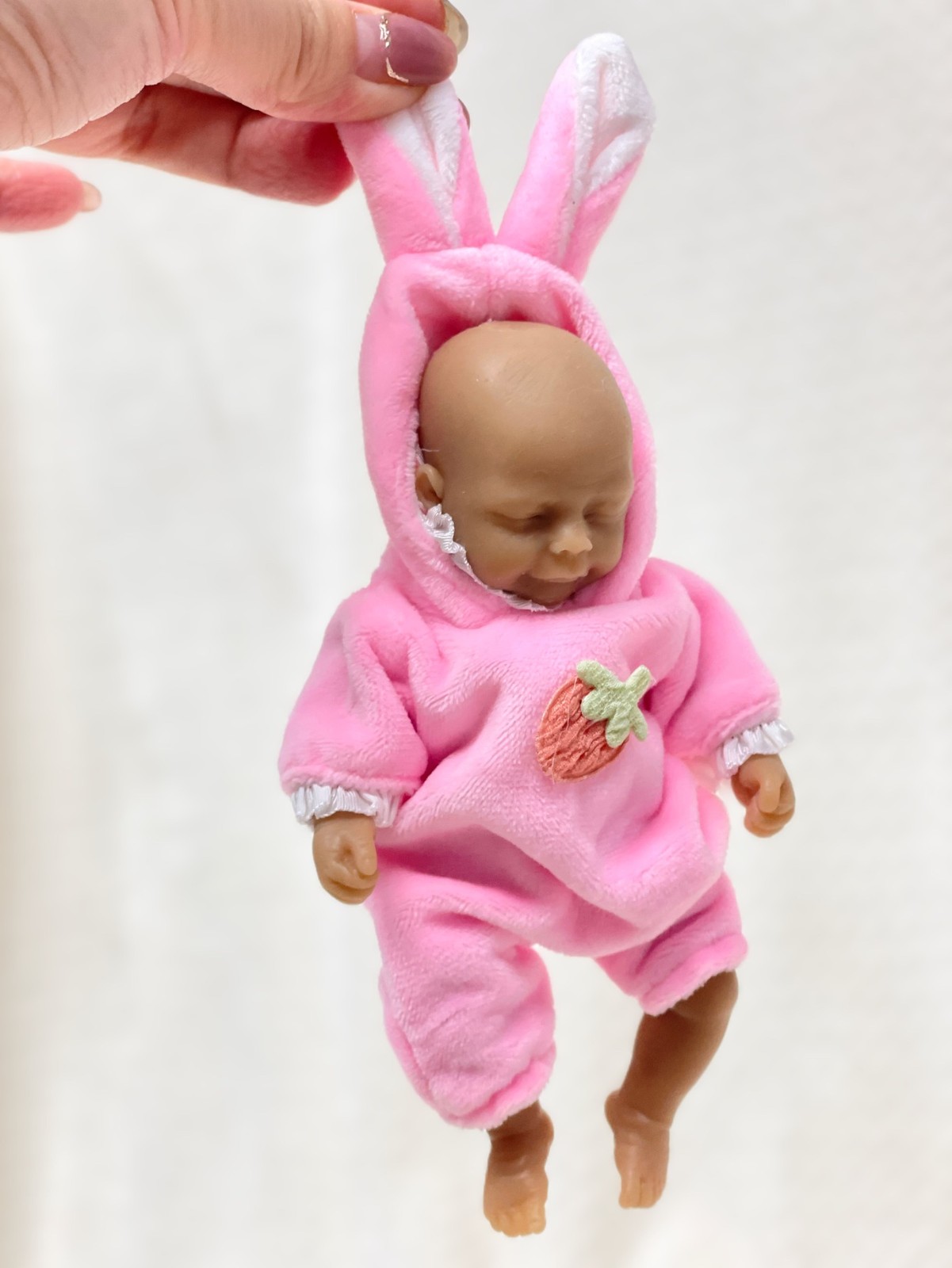 Lovely 1 Pc 6 Inch Mini Bathable Silicone Reborn Girl Doll Handmade Painted