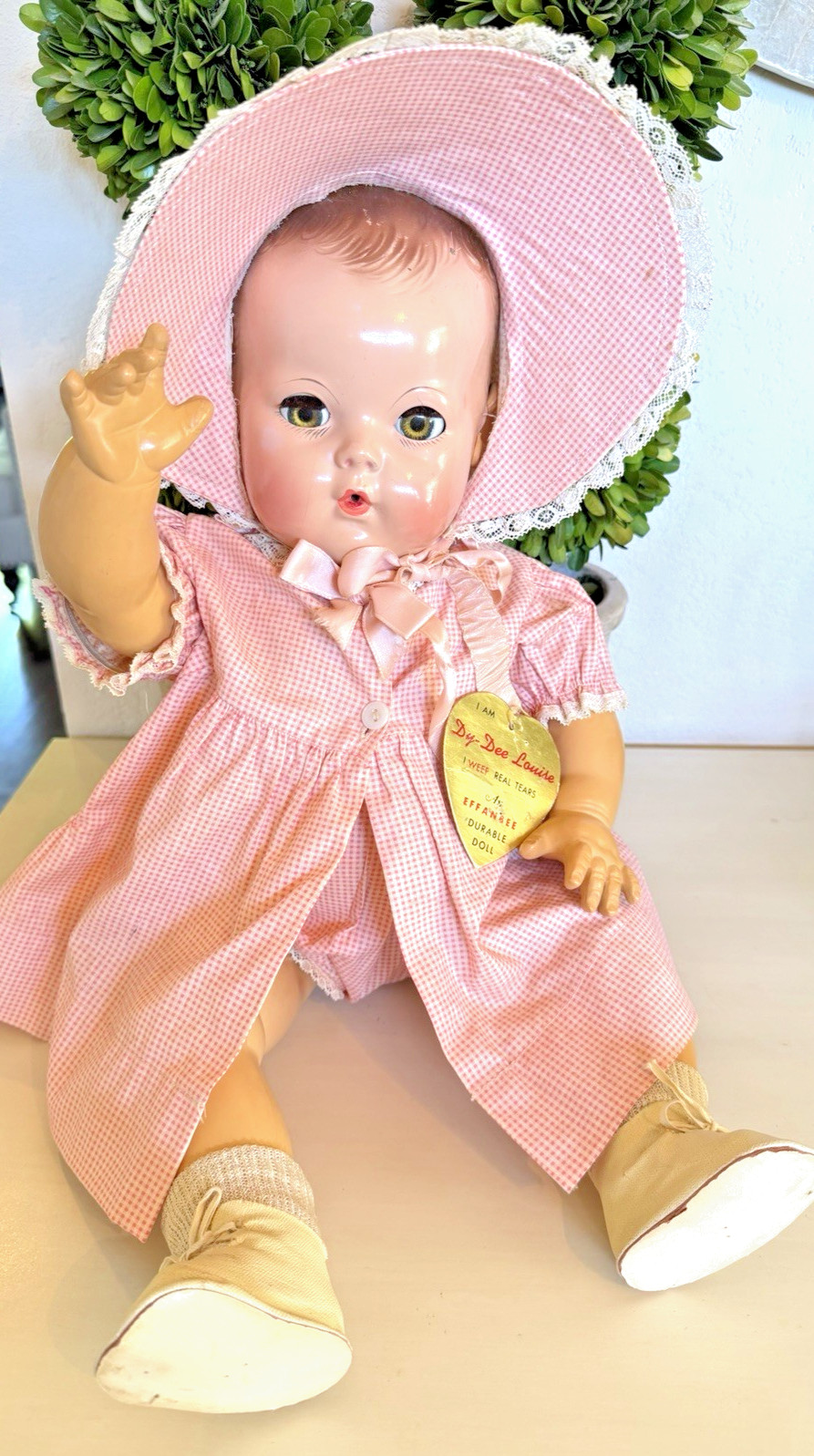ALL ORIGINAL Effanbee Dy Dee Louise Lou 20 inch + 3-Piece Original Outfit + TAG!