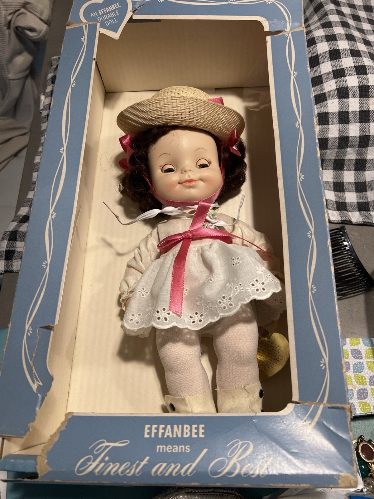 Effanbee ? LISTING #4 – 1965 Effanbee “Half Pint” Doll (Original Tag & Box) ⭐