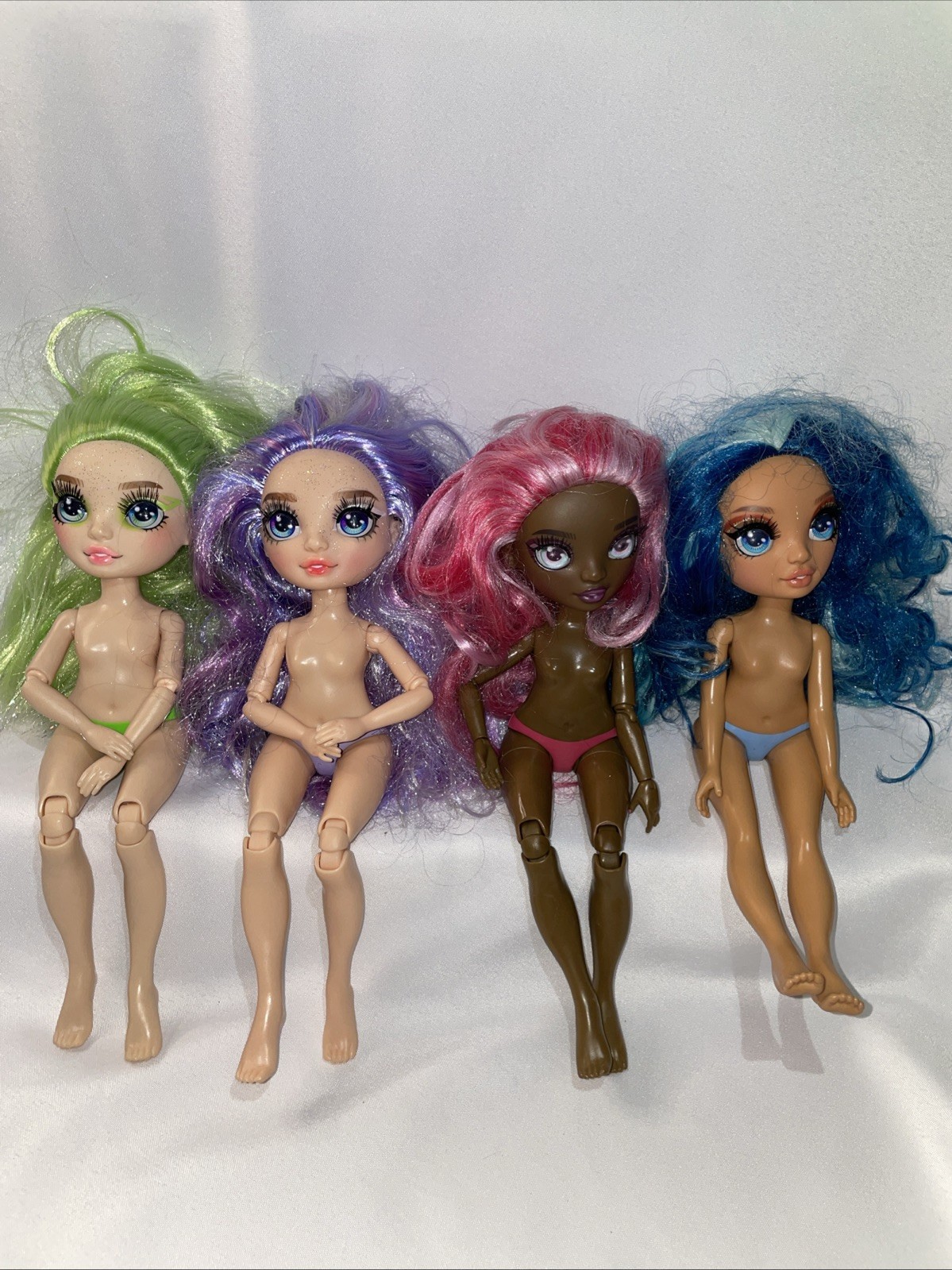 4 Nude Rainbow High Jade Hunter Violet Willow Daria Roselyn Skylar Bradshaw