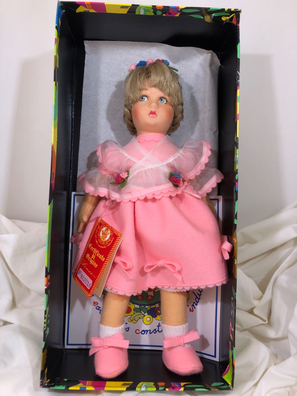 Lenci Loretta 14″ Signed by Mr. Garella NIB Mint Condition AV1179