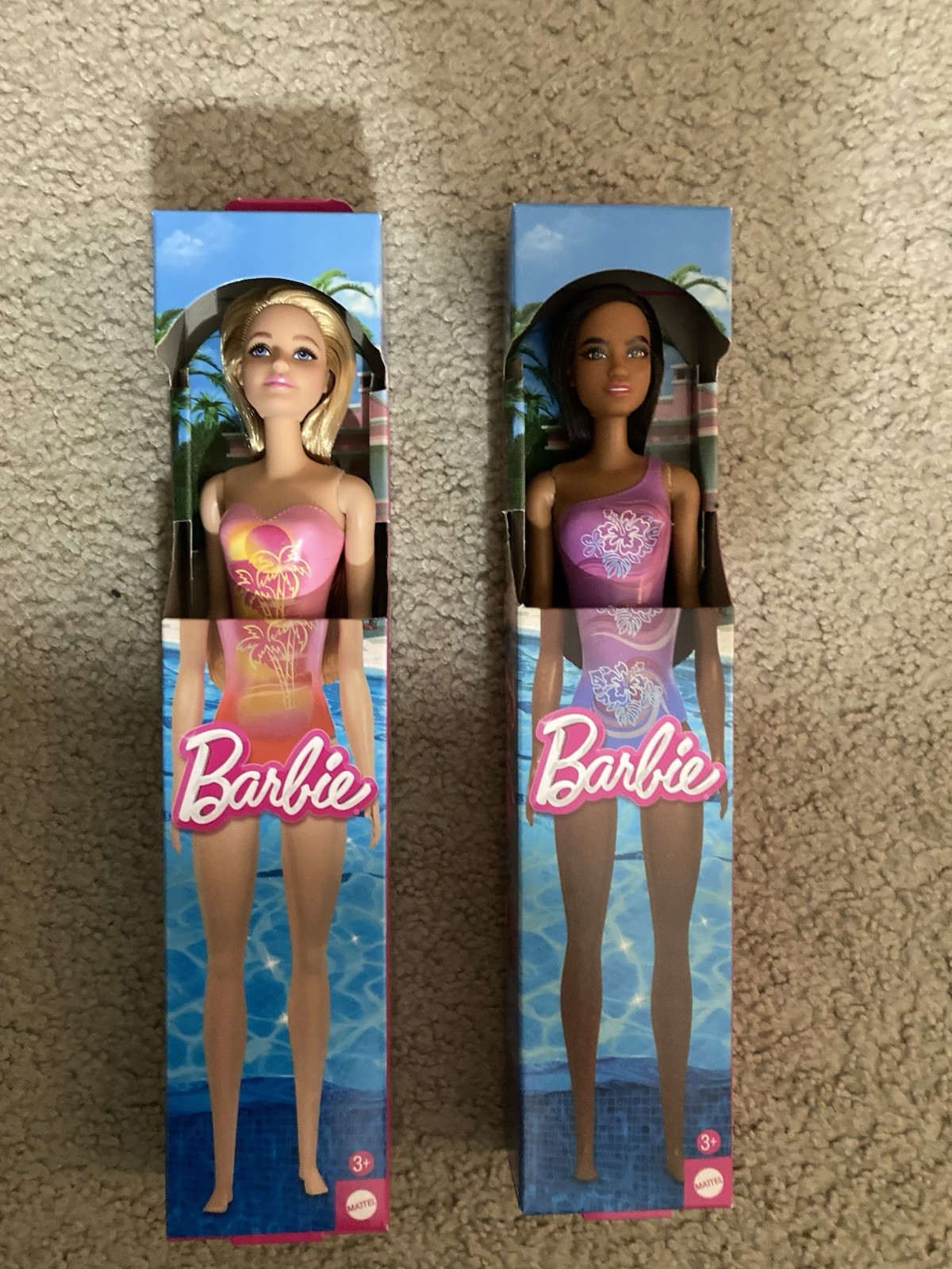 Mattel Barbie Beach Doll [Dark Brown Hair And BARBIE DOLL BRUNETTE
