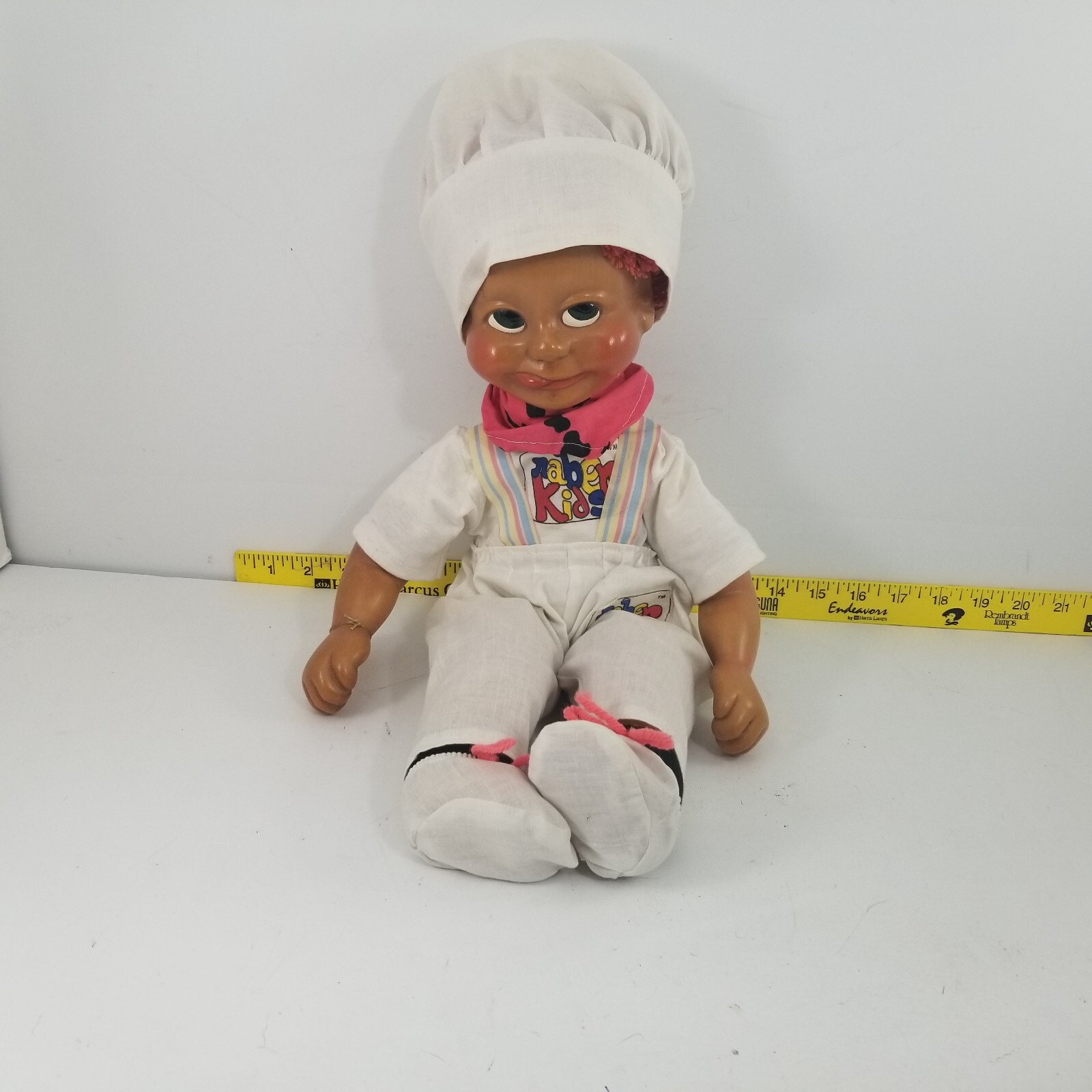 1991 Naber Kids 20″ Chef Boy Doll – Wooden Handmade