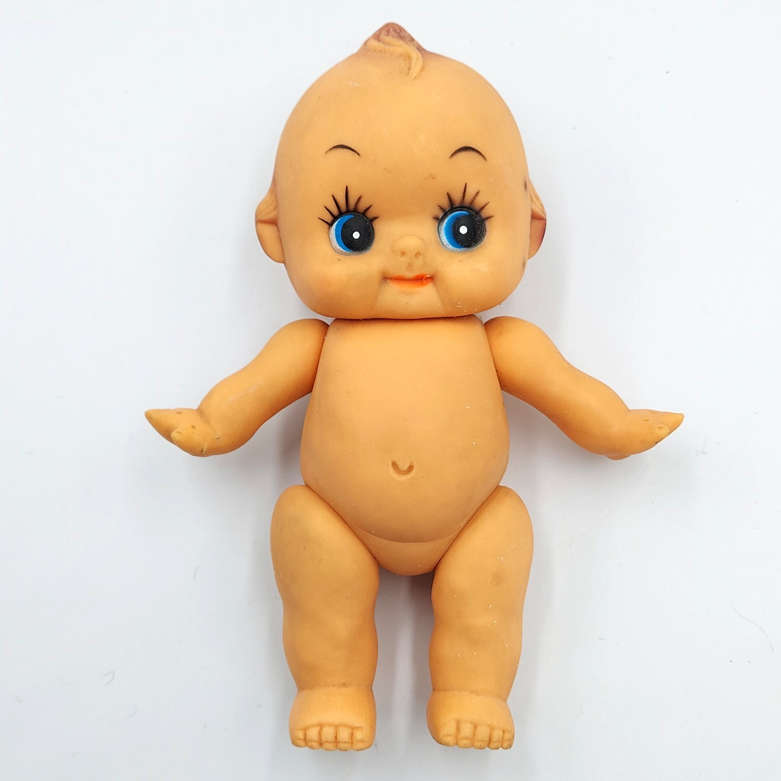 Vintage 8” “Kewpie” Mei Dun jointed Rubber Vinyl Made Taiwan Retro Baby Doll