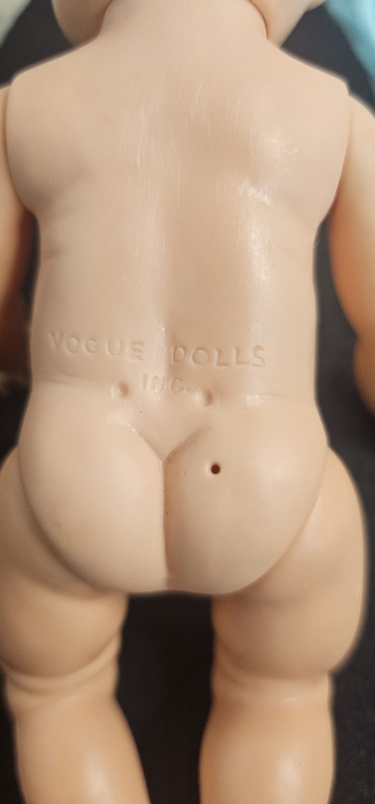 Vogue Ginnette Doll 8″ – Vintage 1958 Molded Head & Jointed Soft Plastic/Rubber