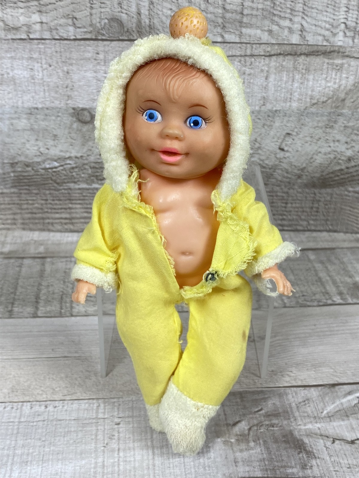 Vintage 3 Three Face Baby Doll – Hong Kong – Happy Crying Asleep