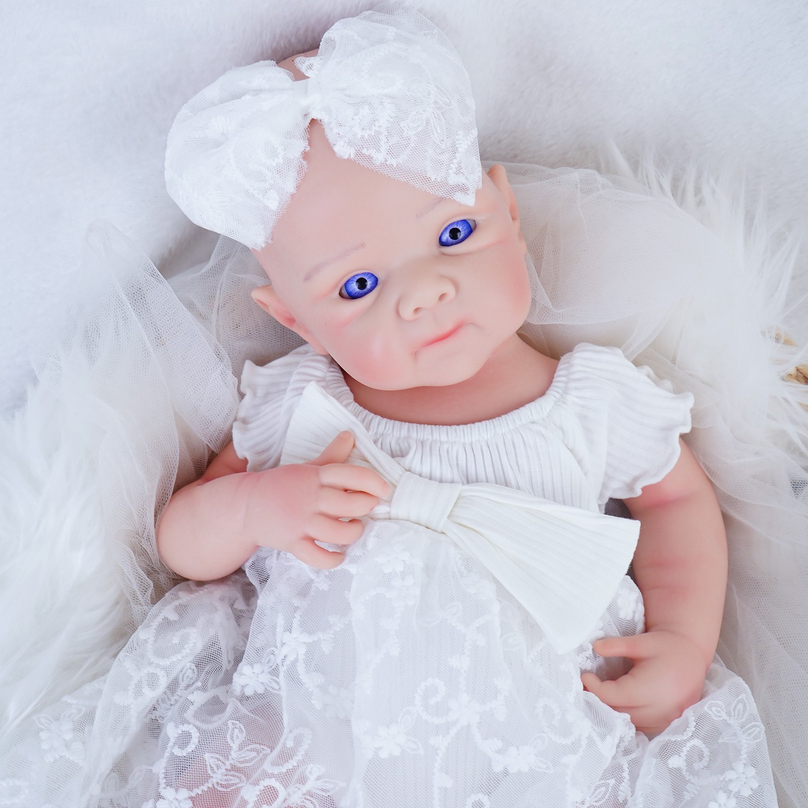 20.1” solid silicone doll silicone reborn doll silicone girl doll toys gifts