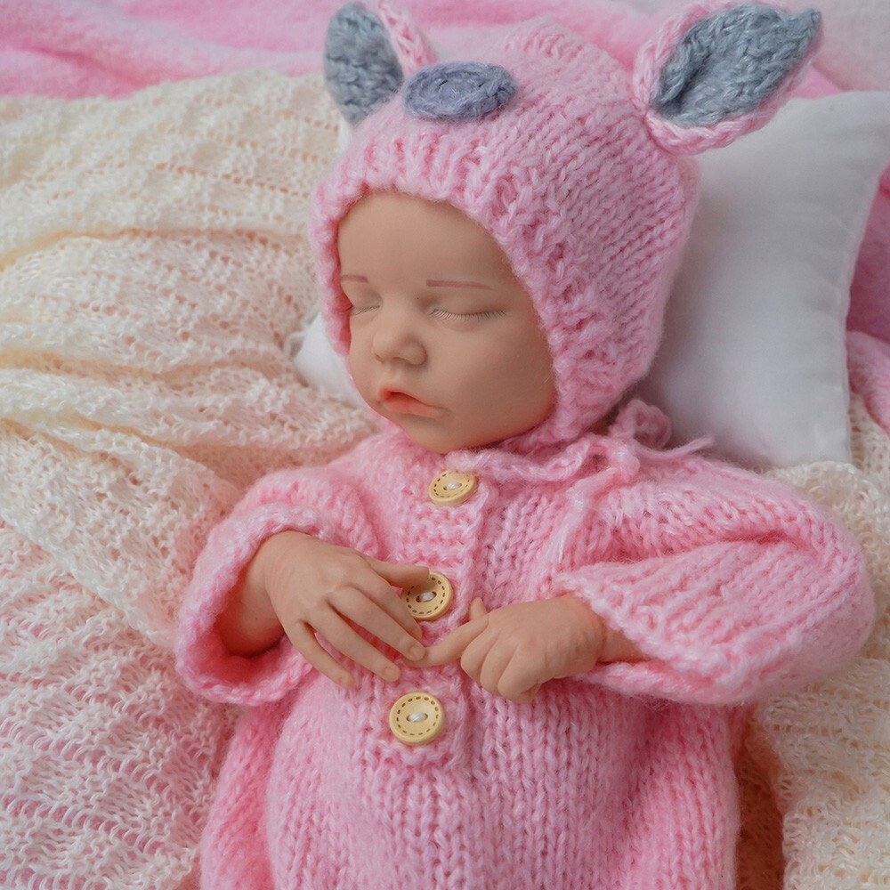 18.11” solid silicone doll silicone reborn doll silicone girl doll toys gifts