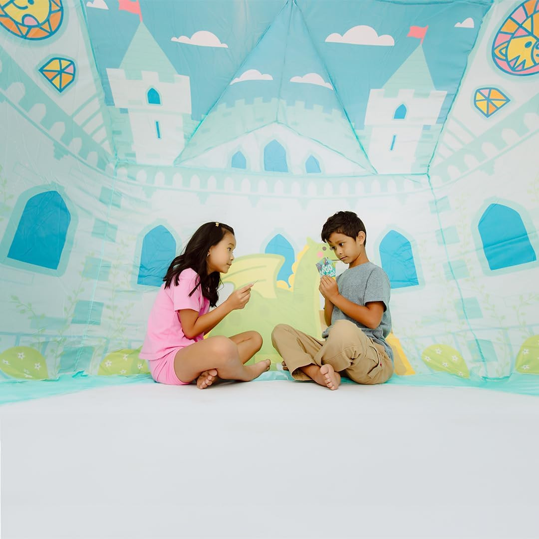Inflatable Air Castle Play Tent – 4.5 Ft Tall Indoor Inflatable Castle, No Poles