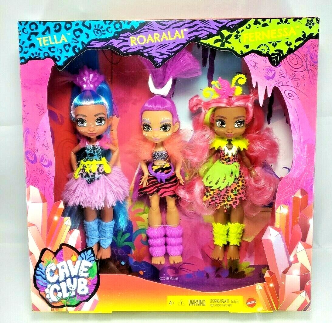Cave Club ~ Tella ~ Roaralai ~ Fernessa ~ 3 Dolls Pack **NEW**