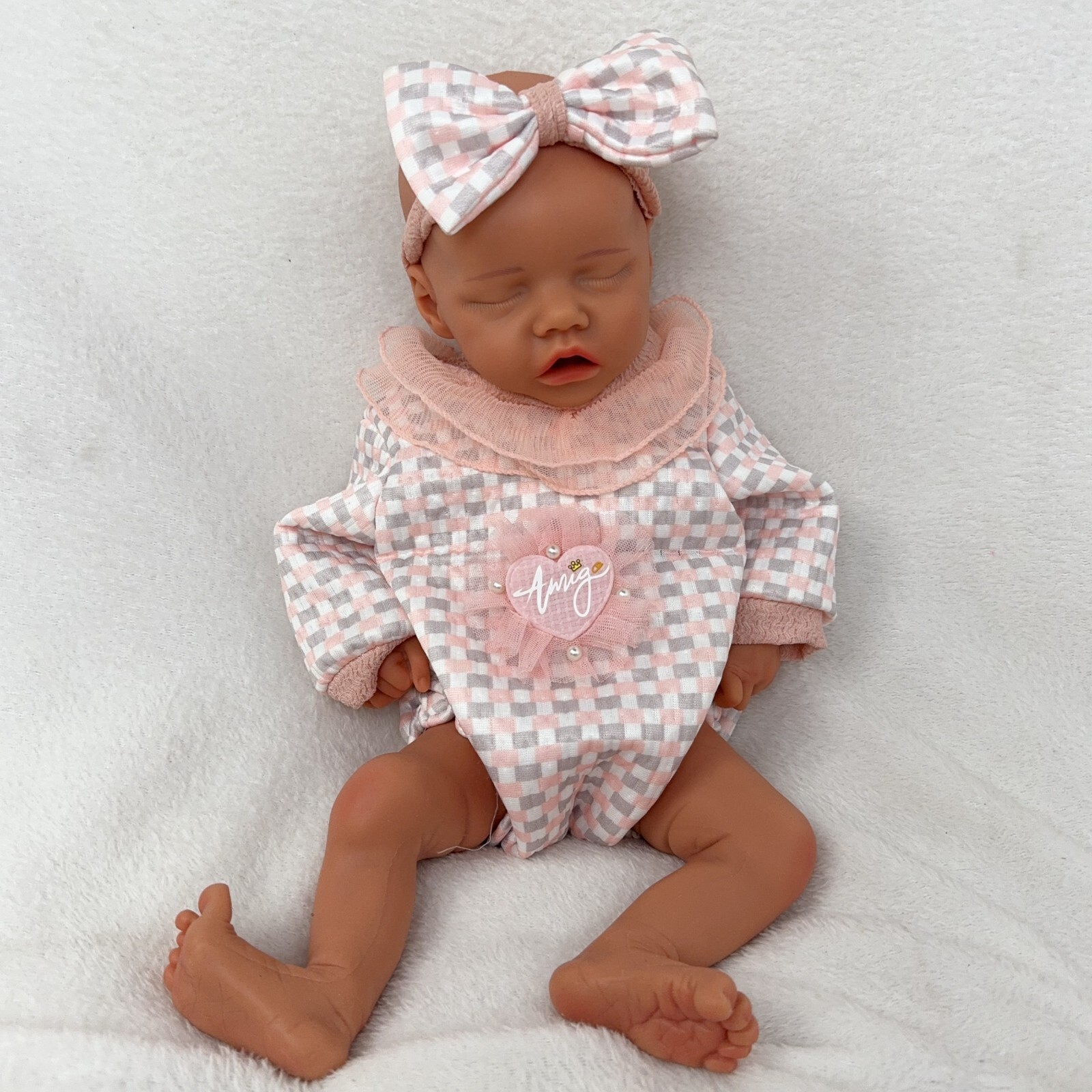 18.1” solid silicone doll silicone reborn doll silicone girl doll toys gifts