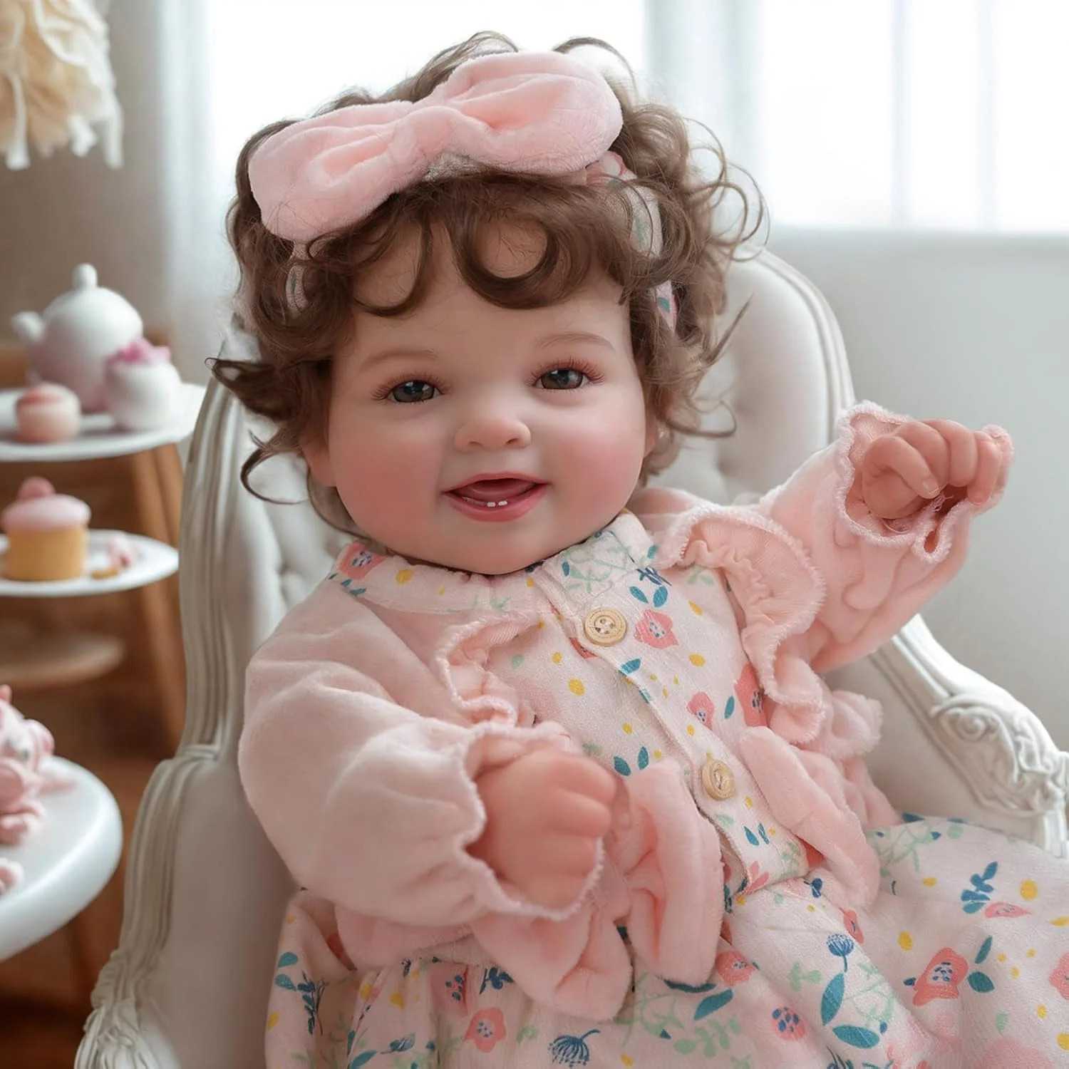 Lifelike Reborn Baby Dolls,17 Inches Lovely Realistic-Newborn Baby Dolls,Age 3+