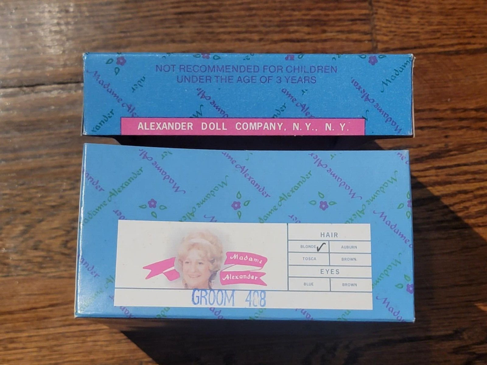 MADAME ALEXANDER – REPLACEMENT BOXES – EMPTY BOXES – SEVERAL WITH NECK BRACE
