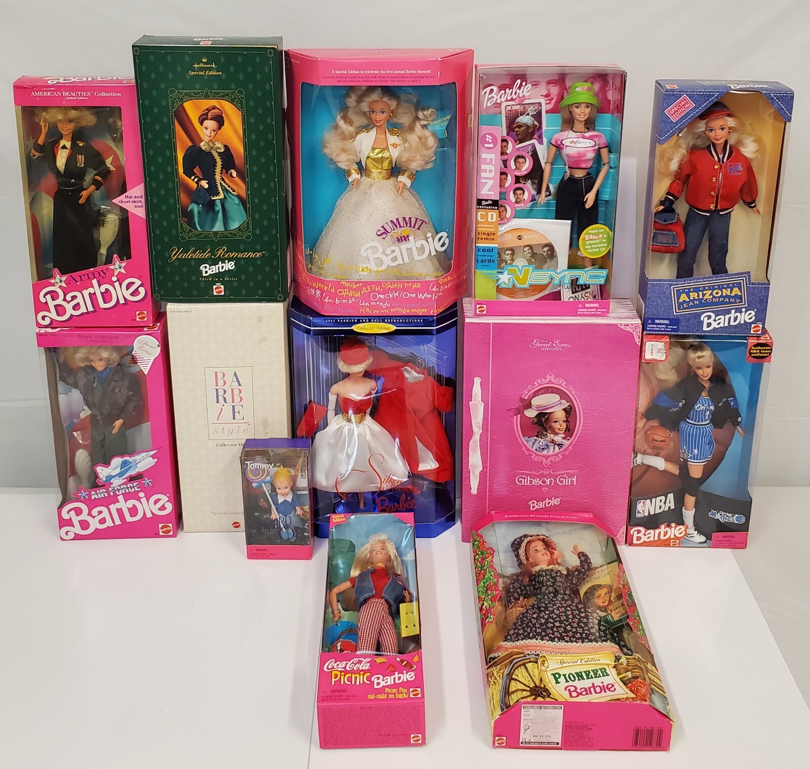 Original Mattel All Vintage Barbie Various Theme Collection Of 13 NEW NRFB