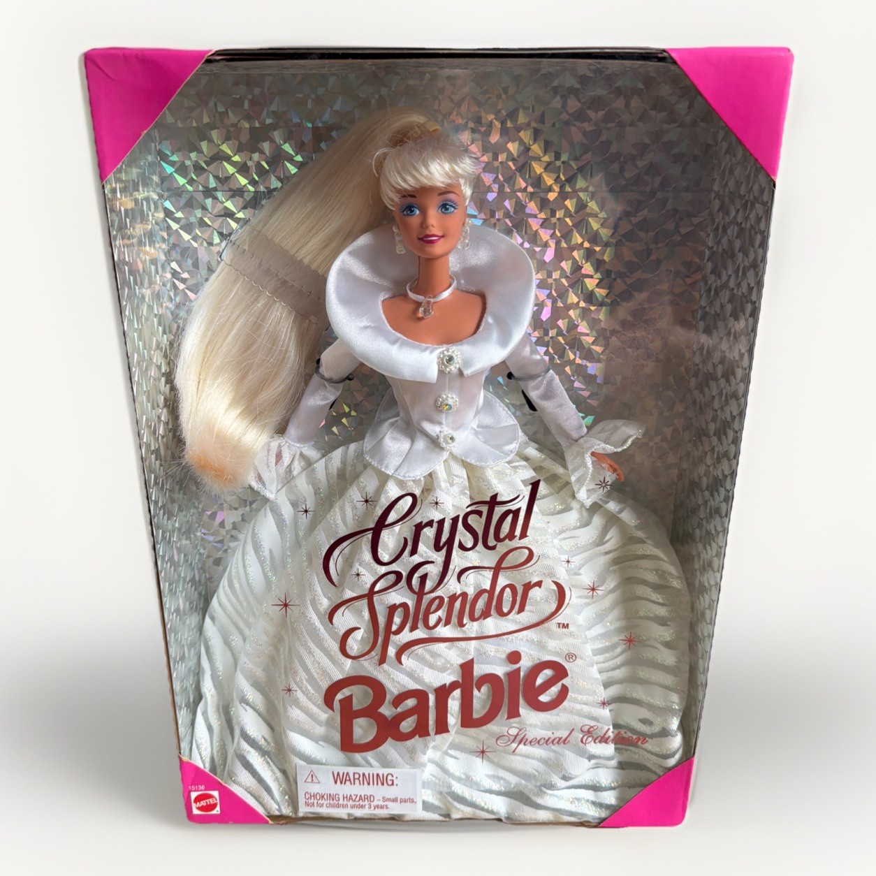 Mattel 1995 Crystal Splendor Barbie #15136 Blonde Special Edition New In Box