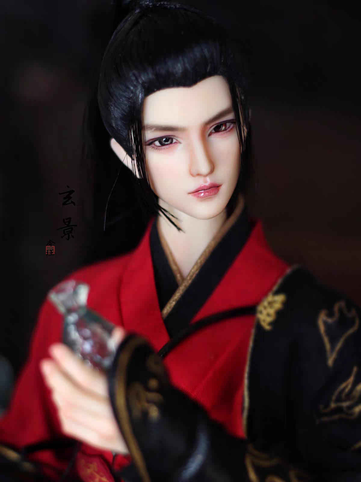 1/6 BJD Doll Resin Jointed Nude Body with Eyes Face Makeup Normal Skin Boy Toys