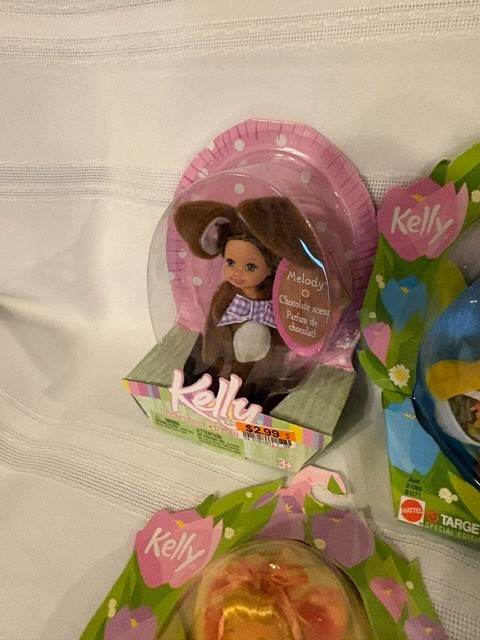5 NRFB Mattel Kelly Easter dolls Special EditionS rabbit bunny chick sheep lambB