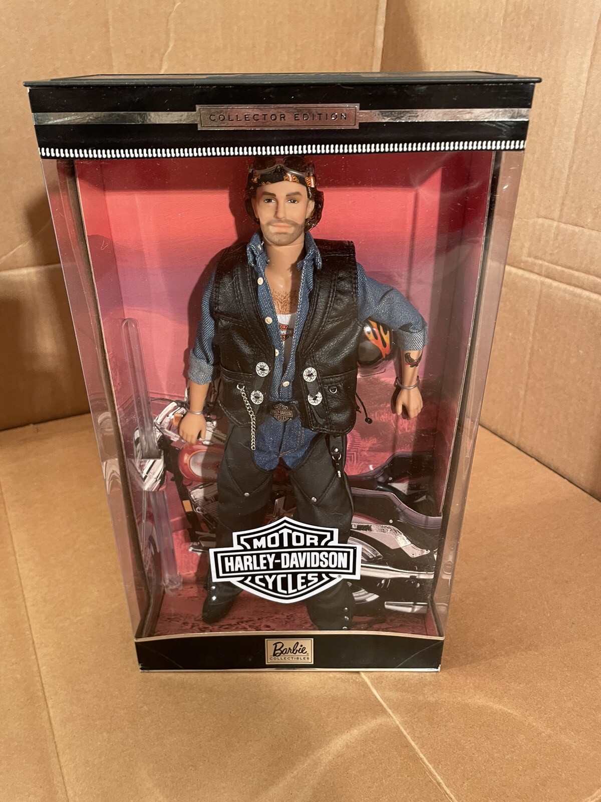 HARLEY-DAVIDSON BARBIE & KEN DOLL WITH HARLEY-DAVIDSON MOTORCYCLE 3 PIECE SET