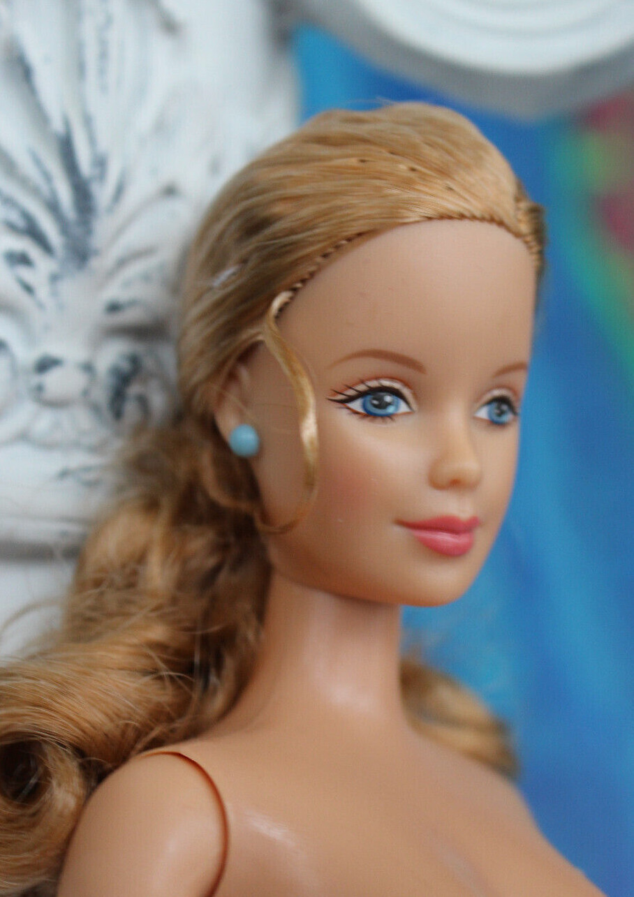 Nude TNT Barbie Strawberry Blonde Ponytail Ginger Blue eyes Mackie DBox4 OOAK
