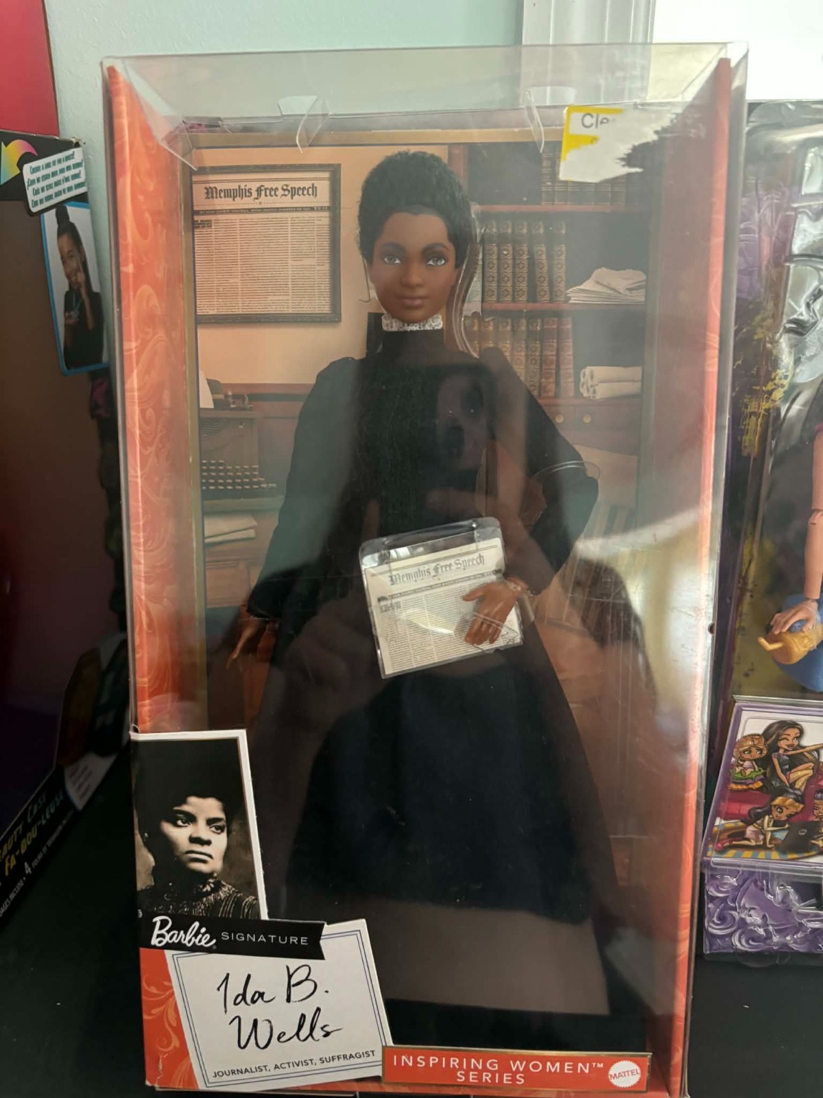 Mattel Ida B Wells Barbie Signature Doll Black History Inspiring Women Series