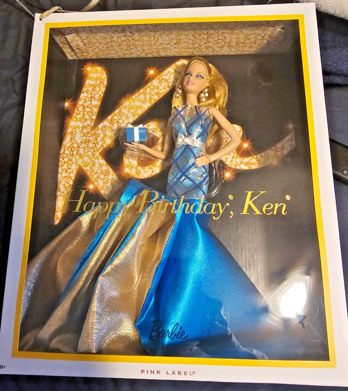 Happy Birthday Ken Barbie Pink Label – Original Box – Plus Fashion Artwork Displ