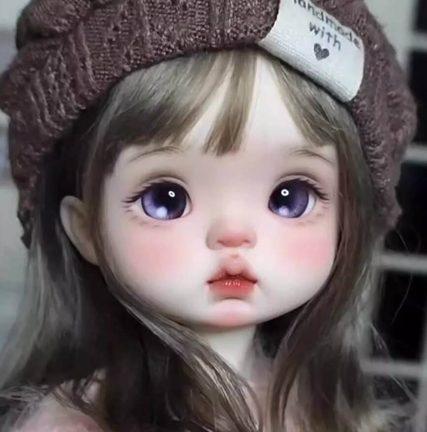1/6 BJD Doll Handmade Resin DIY YuanBao Normal Color 7-Free Face Make UP+Eyes