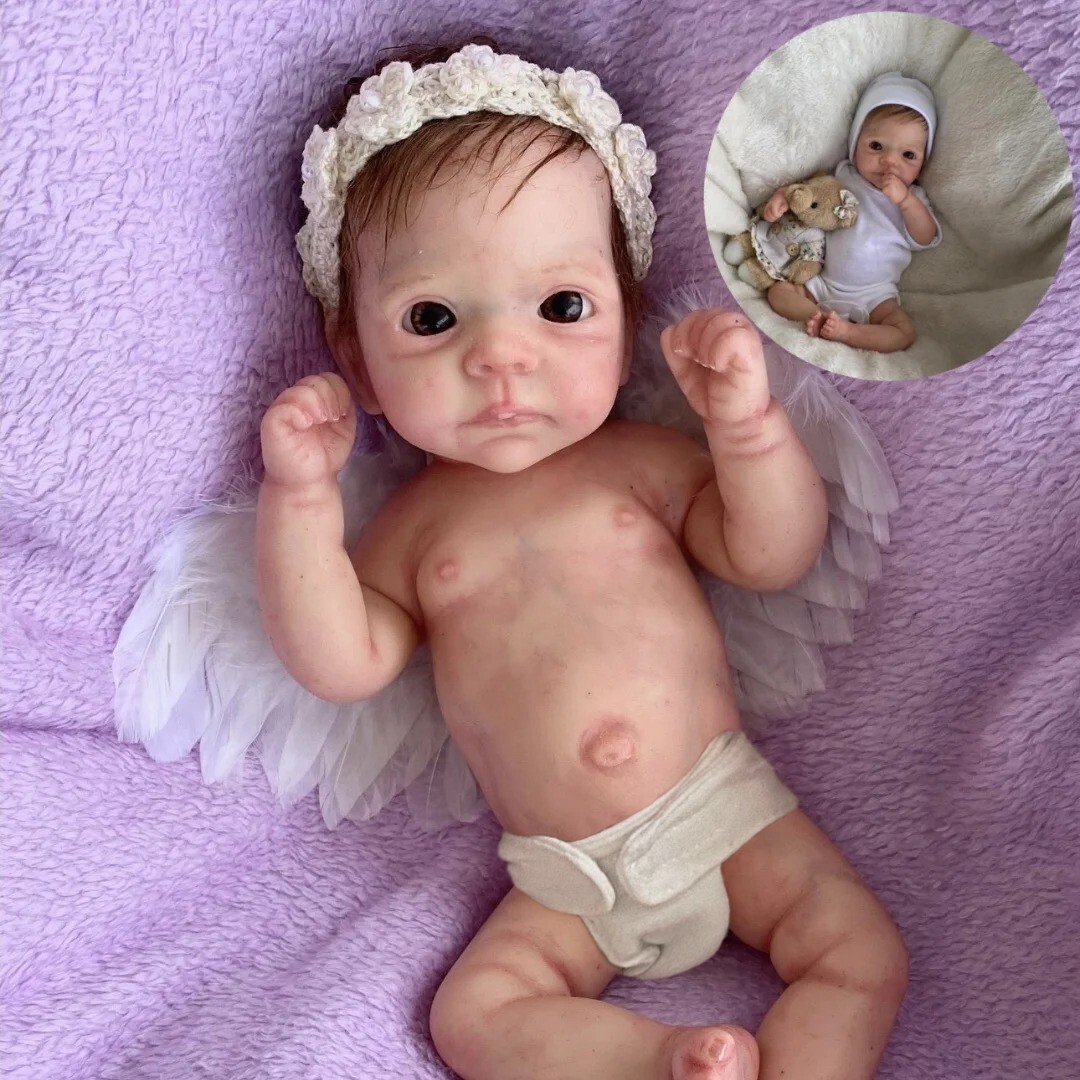 11″ Cuddly Full Body Silicone Reborn Baby Doll Waterproof Newborn Cute Bebe Gift