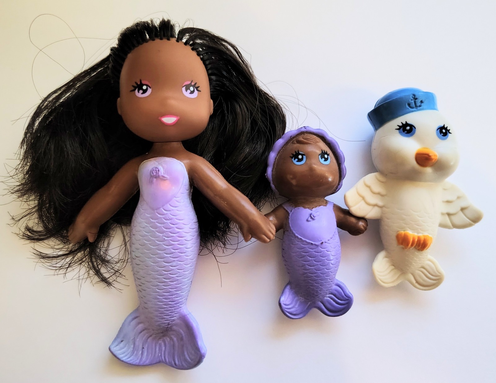 ⭐ Vintage 1982 Kenner Sea Wees Tropi-gals Pearl Baby Scale & Gully Mermaid