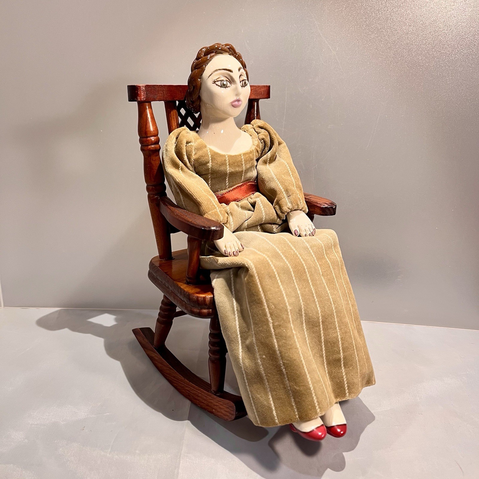 Haan Endred 1973 Studio Art Ceramic Doll Vintage OOAK Handcrafted Figure Signed
