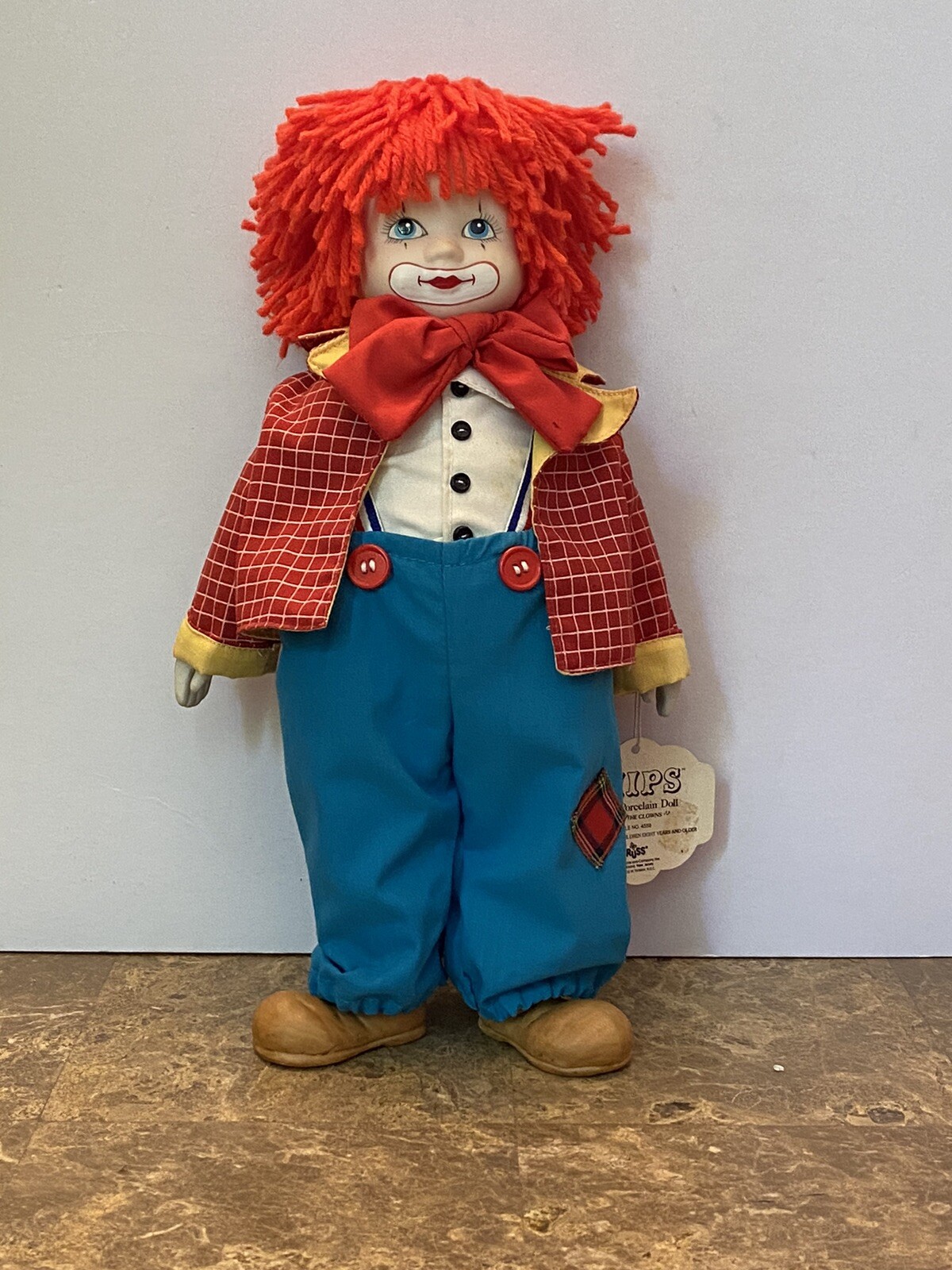 Chips Musical Porcelain Doll/Clow by Russ “Send in the Clowns