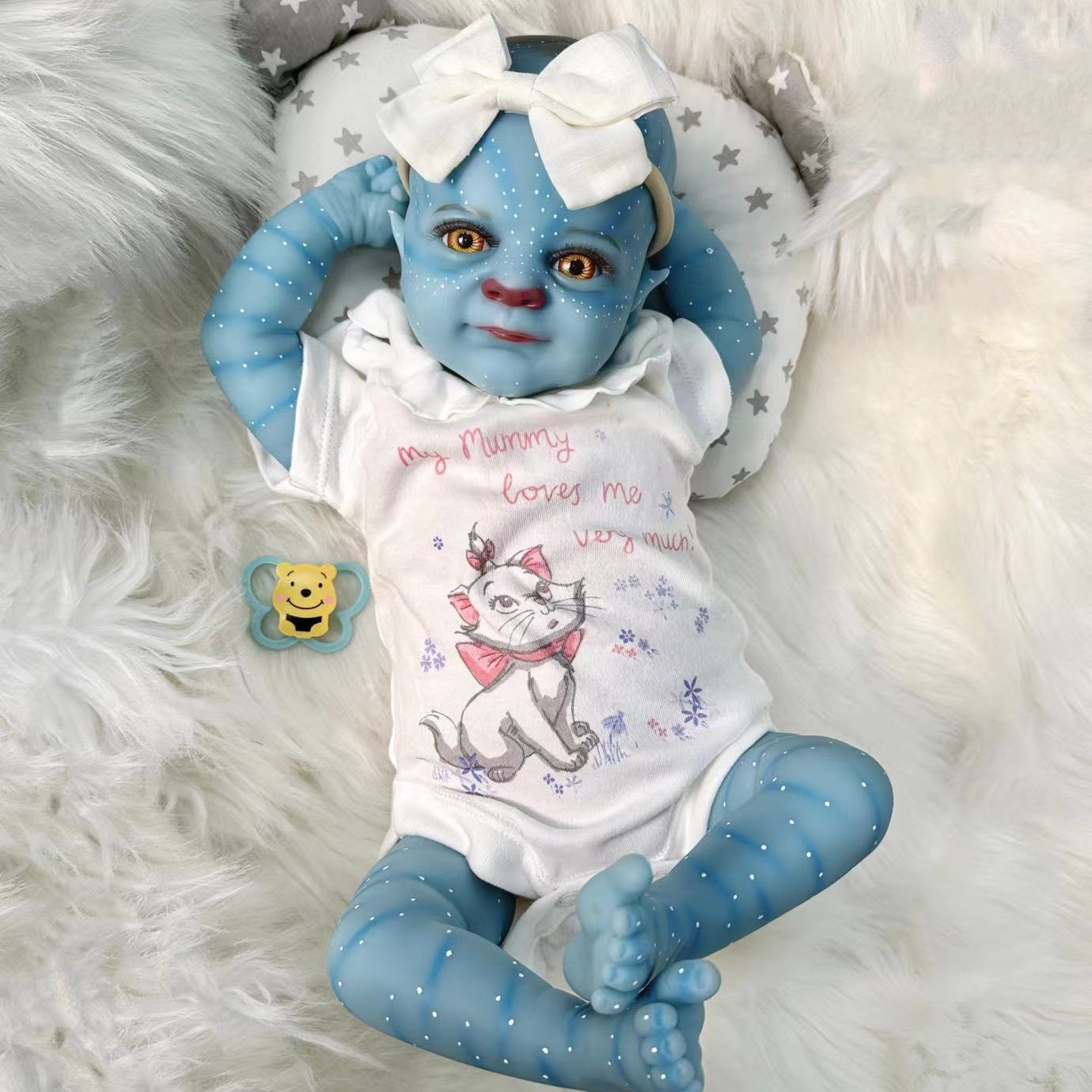 Lifelike 19″ Reborn Dolls Avatar Baby Soft Cloth Body Girl Boy Kids Toys Gifts