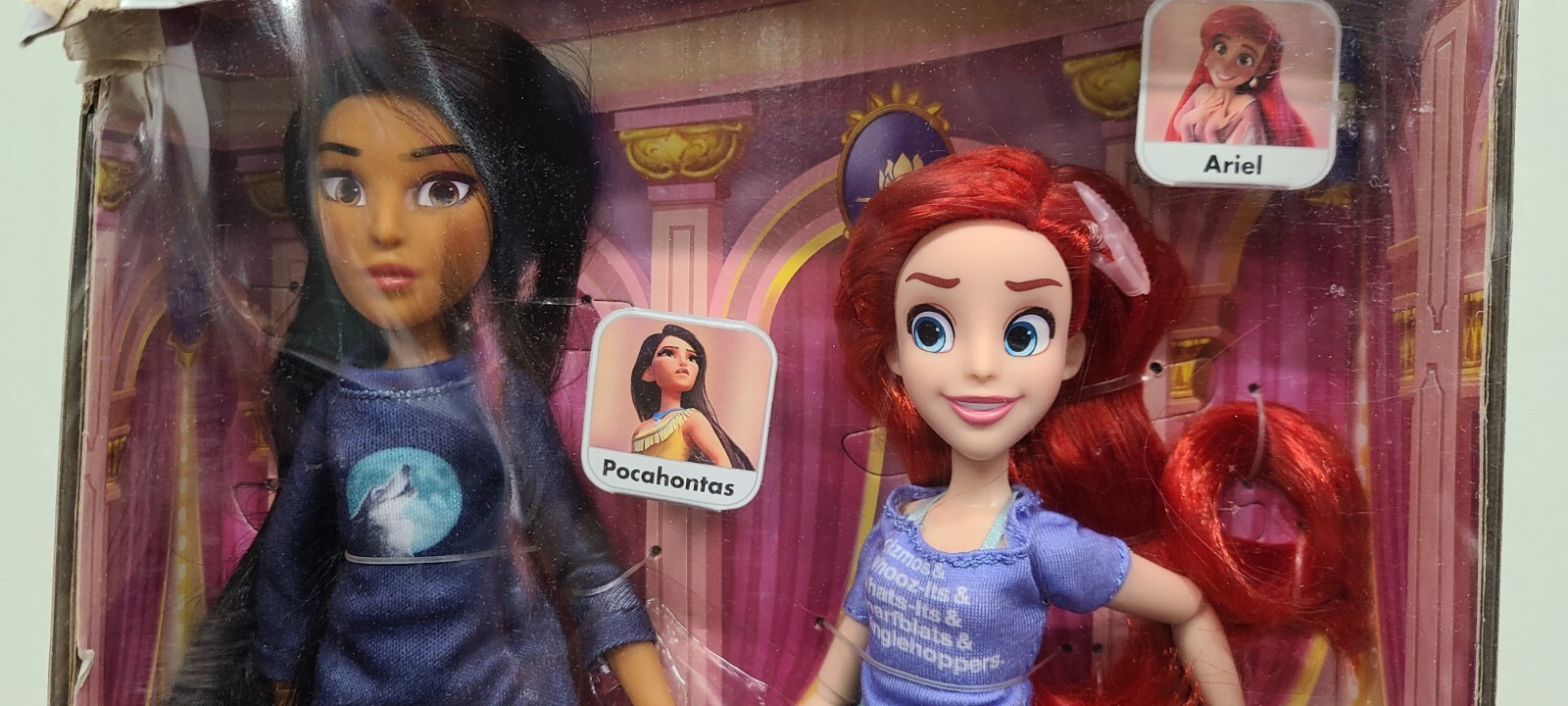 Disney Princess Ralph Breaks The Internet Movie Dolls, Ariel and Pocahontas Doll