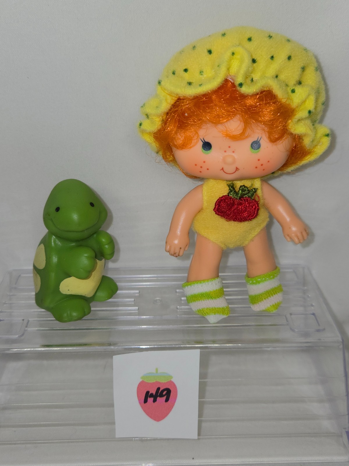 1980’s Kenner Strawberry Shortcake Doll Apple Dumplin’ & Pet-Tea-time Turtle