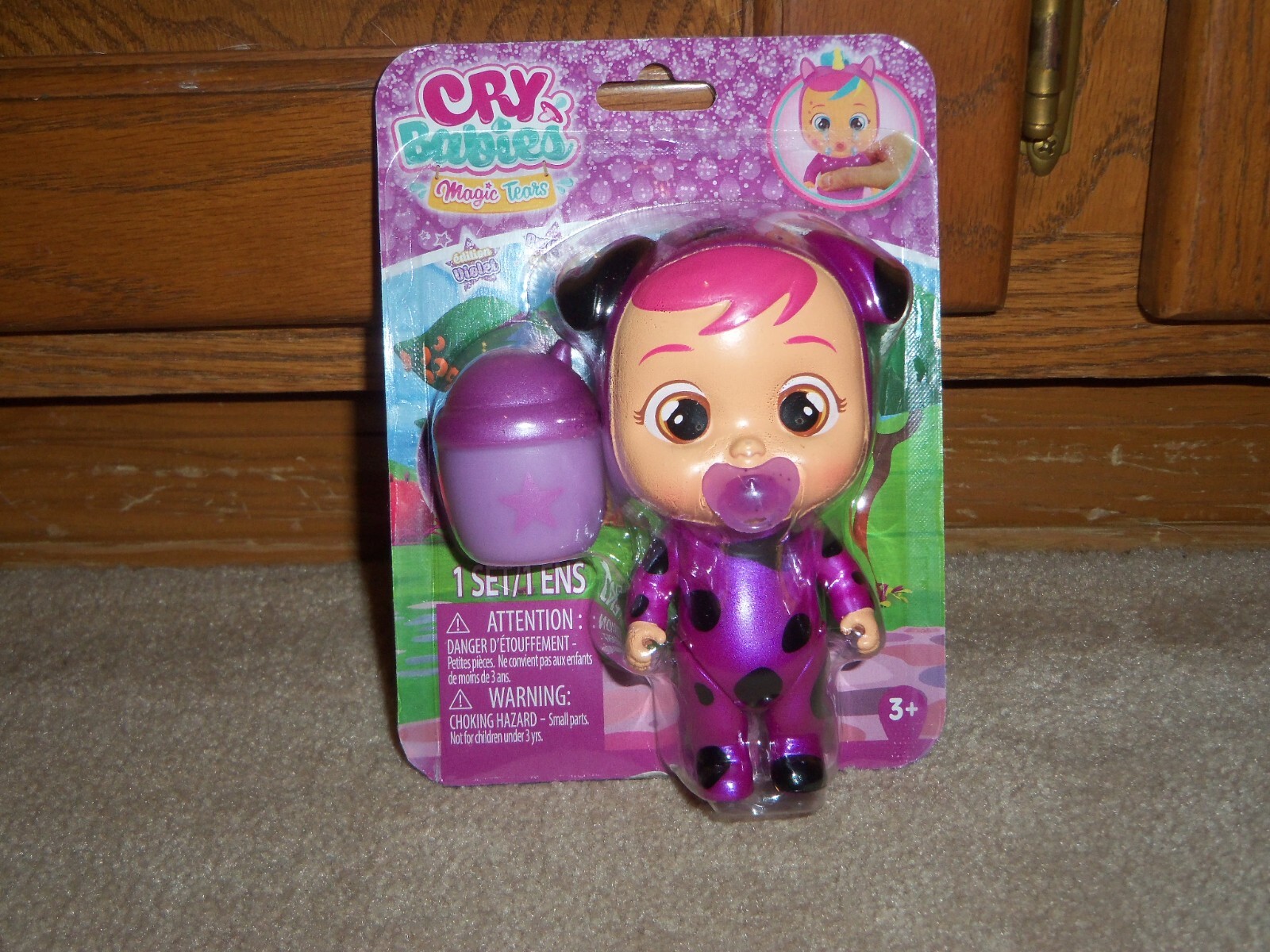 NEW CRY BABIES MAGIC TEARS MINI 5″ DOLL, DOTTY, EDITION VIOLET PURPLE EDITION