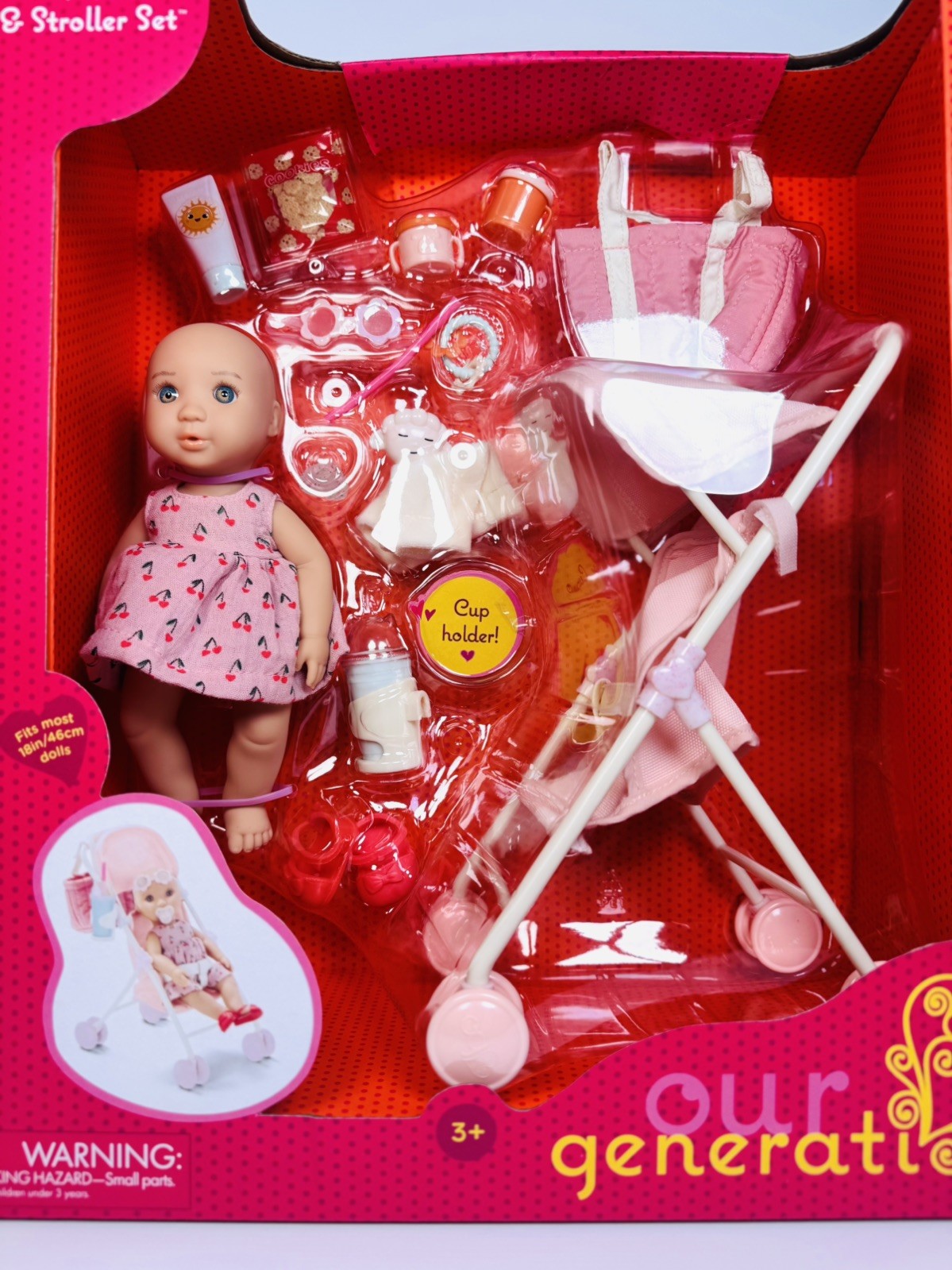 Our Generation Baby Doll Izzy & Stroller Set