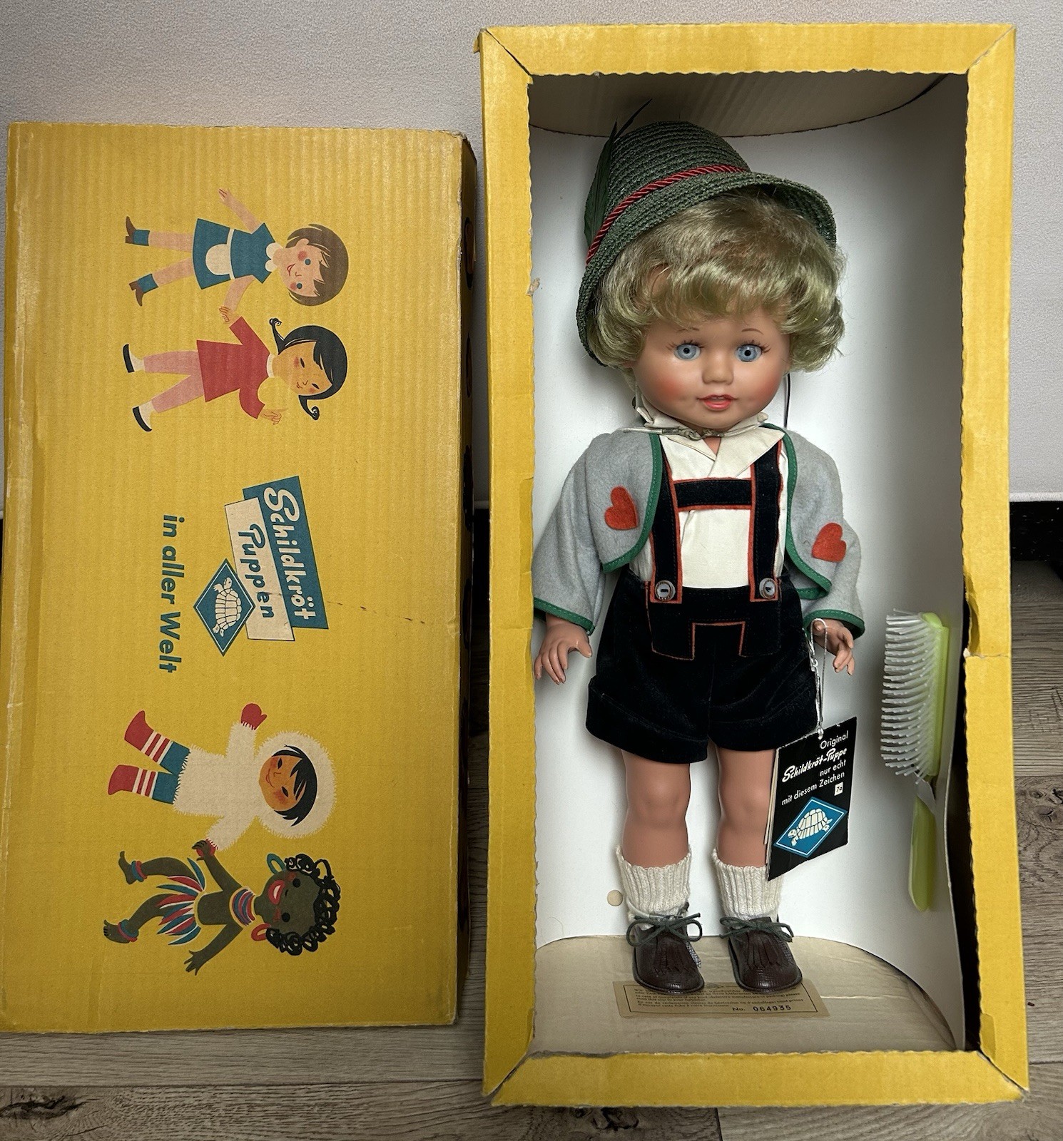 Vintage 1950s HANSEL Doll From Germany With Tags And Box