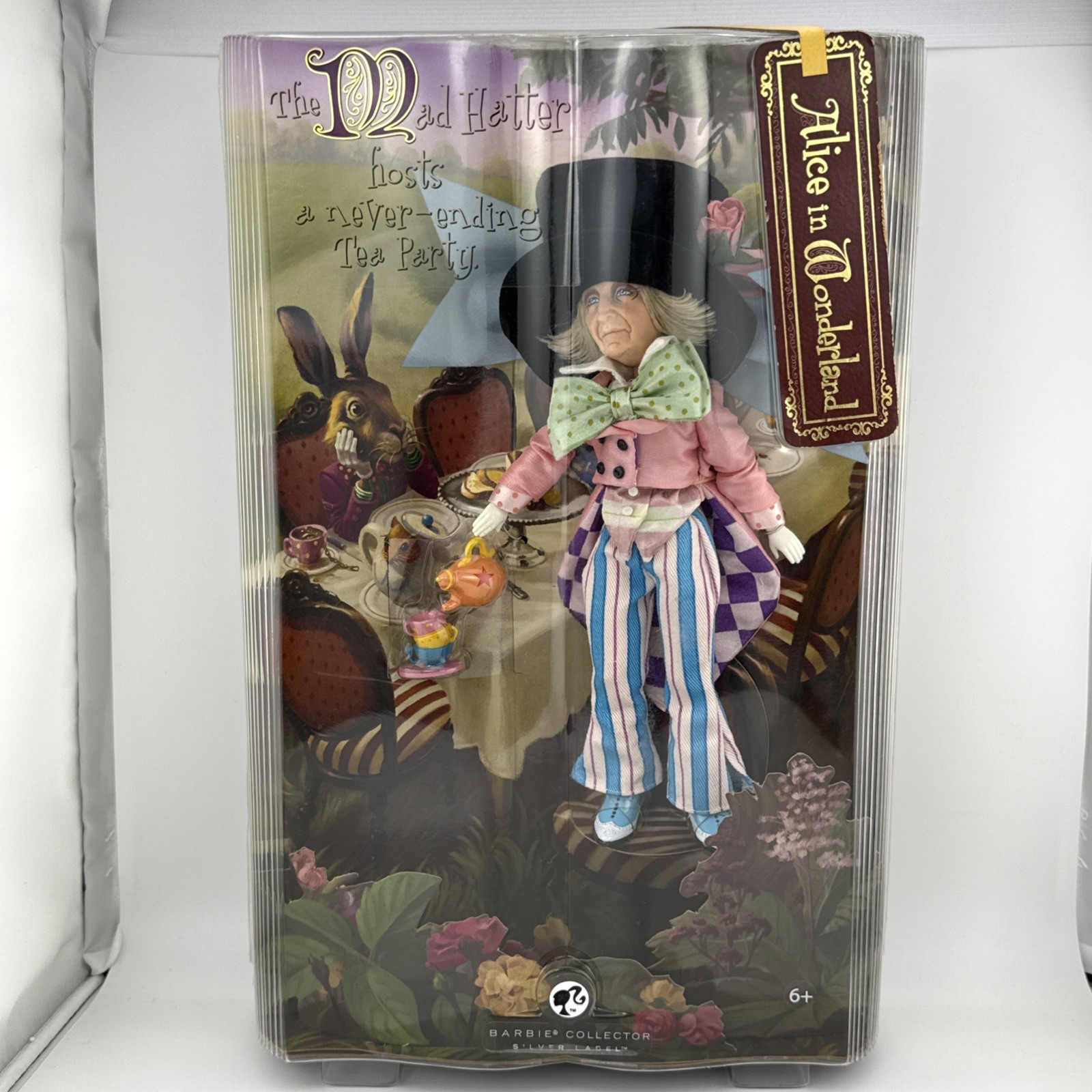 Barbie Alice in Wonderland Collection The Mad Hatter Doll Silver Label ‘07 *READ