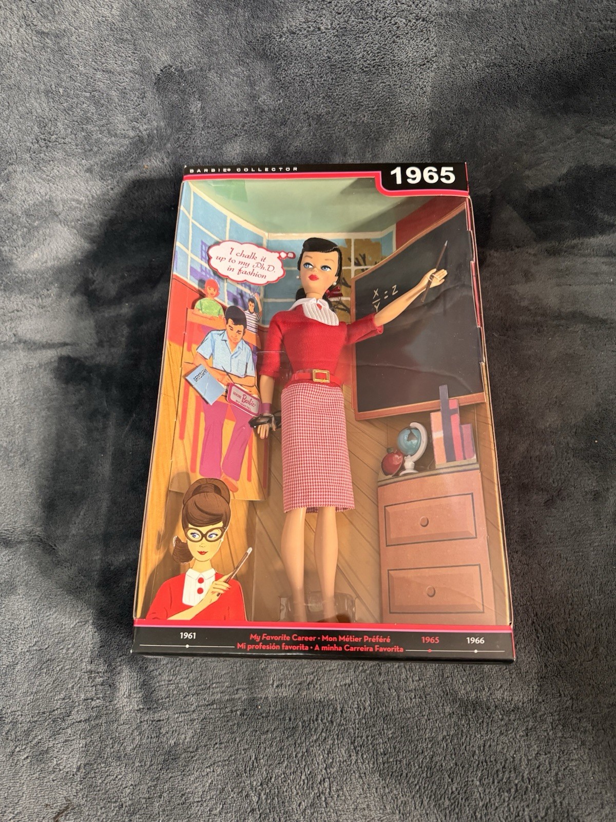 2009 BARBIE MY FAVORITE CAREER 1965 TEACHER COLLECTOR DOLL-New in Box