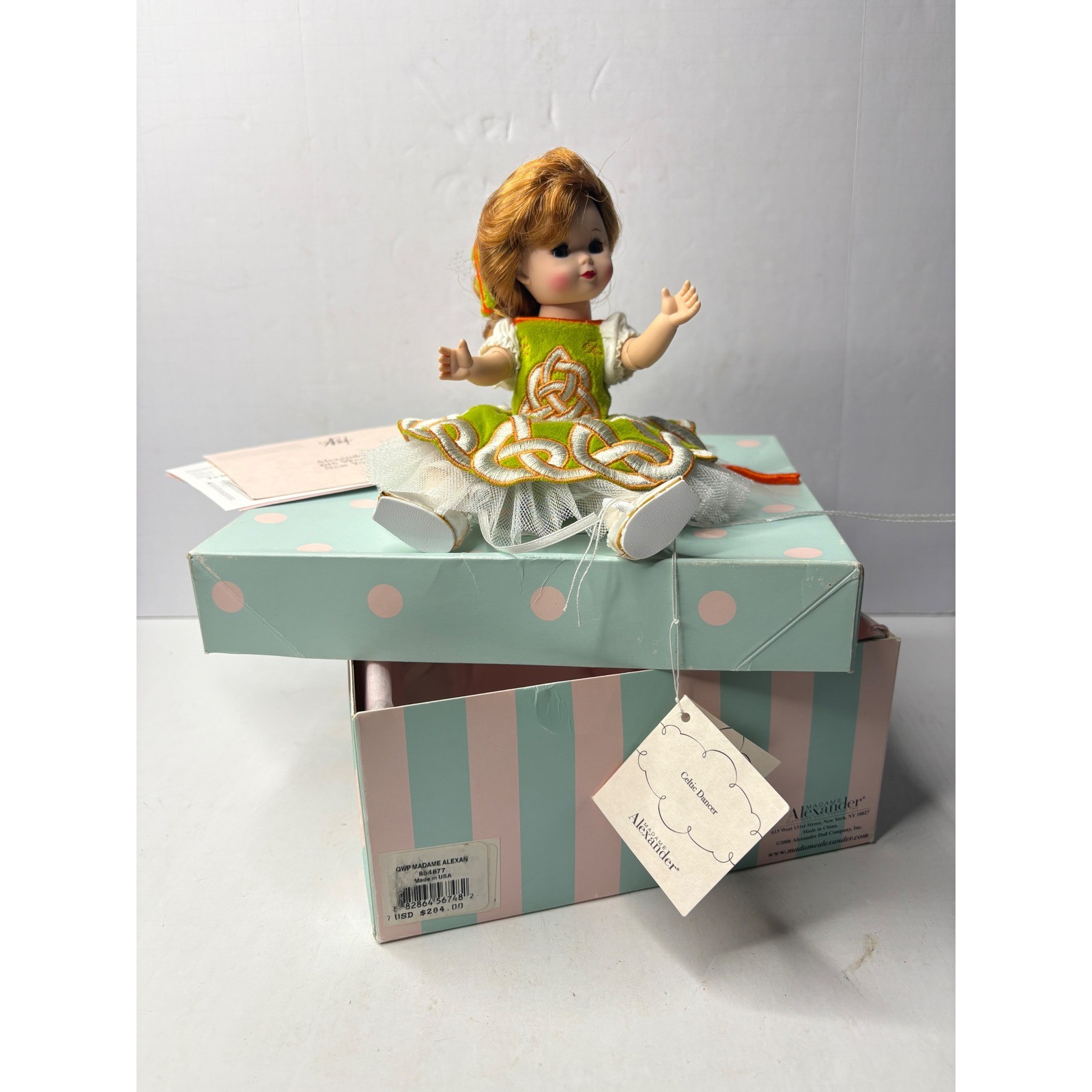 Madame Alexander Celtic Dancer Doll 67960 2013 Red Hair Green Irish Dress Box