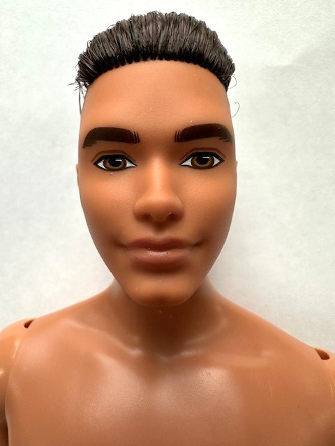 BARBIE Nude Holiday 2025 Ken Doll Model Muse Body Jiulio Brunette Rooted Hair