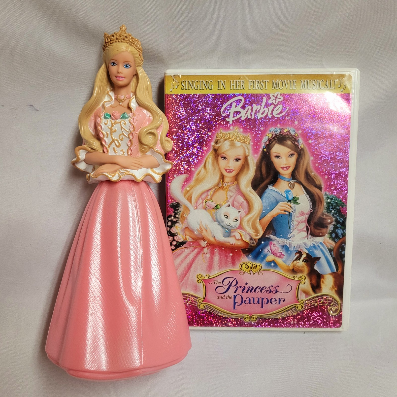 2004 Barbie Princess And The Pauper Bubblebath Bottle Doll Empty RARE Annalise